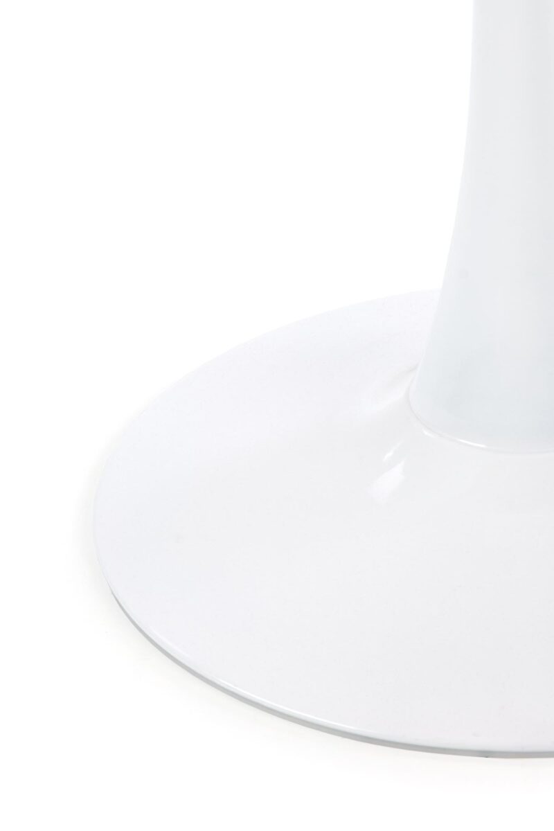 Ruokapöytä DENVER, valkoinen marmori / valkoinen