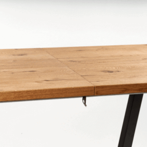 Pidentävä Ruokapöytä MASENO, vaalea tammi / musta