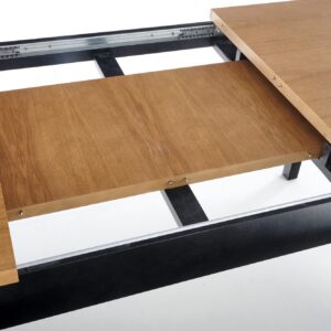 Ruokapöytä WINTER, tumma tammi/musta