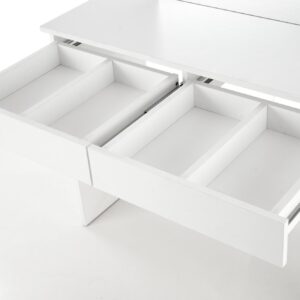 Meikkipöytä HOLLY, valkoinen