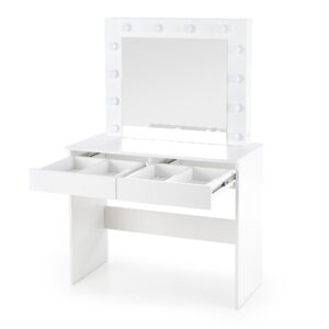 Meikkipöytä HOLLY, valkoinen