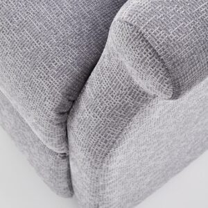 Avaava nojatuoli AURORA, harmaa