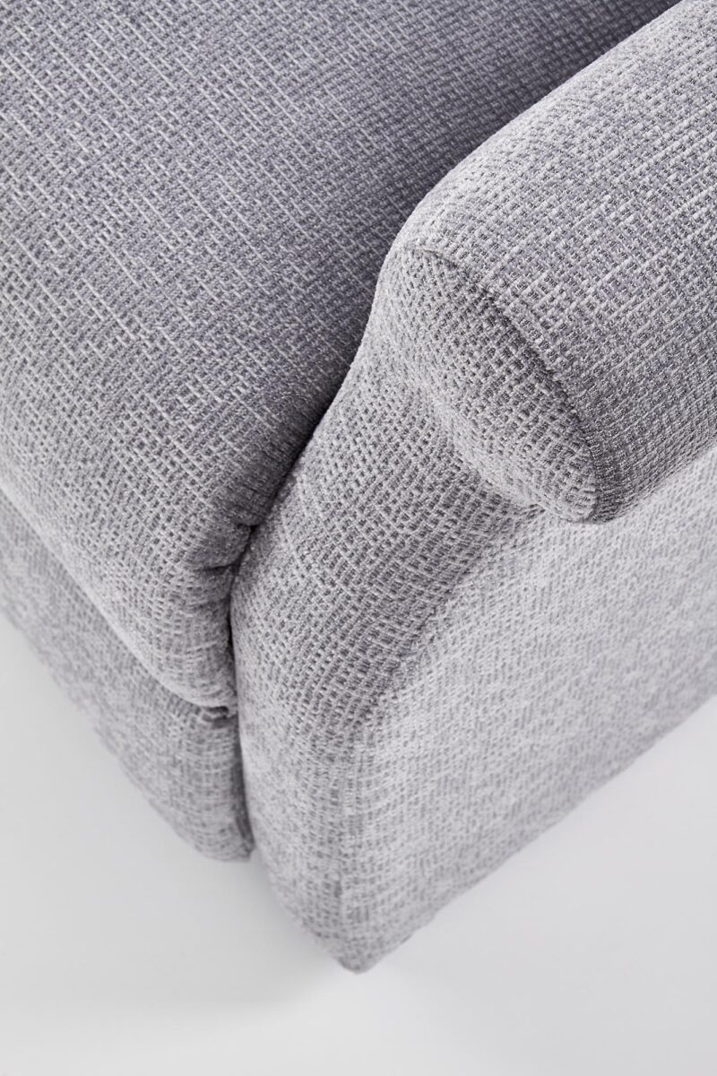 Avaava nojatuoli AURORA, harmaa