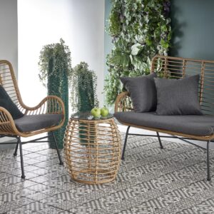 Sohva IKARO, luonnollinen / harmaa