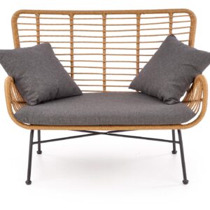 Sohva IKARO, luonnollinen / harmaa