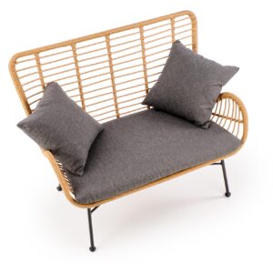 Sohva IKARO, luonnollinen / harmaa