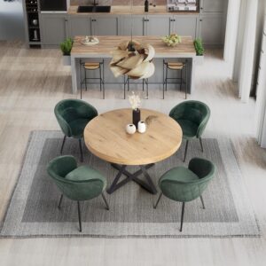 Pidentävä Ruokapöytä MERDYN, kultainen tammi