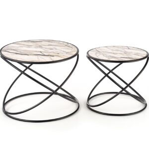 Kahvilapakketti SUSMAR, valkoinen marmori / musta