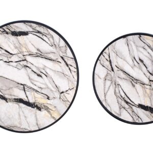 Kahvilapakketti SUSMAR, valkoinen marmori / musta