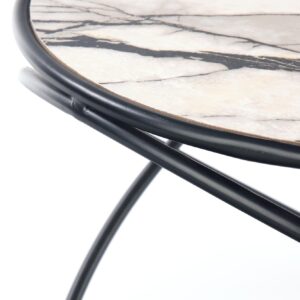 Kahvilapakketti SUSMAR, valkoinen marmori / musta