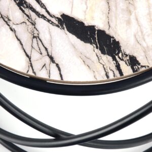 Kahvilapakketti SUSMAR, valkoinen marmori / musta