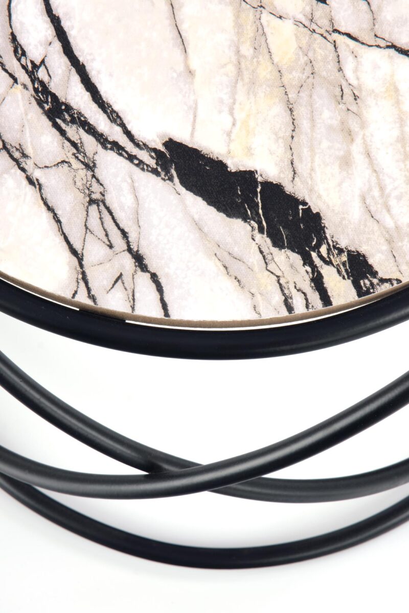 Kahvilapakketti SUSMAR, valkoinen marmori / musta