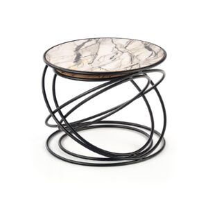 Kahvilapakketti SUSMAR, valkoinen marmori / musta