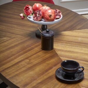 Ruokapöytä ALFER, pähkinä / musta