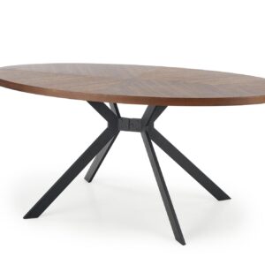 Ruokapöytä ALFER, pähkinä / musta