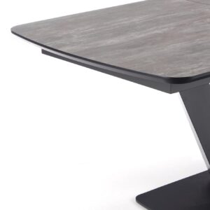 Laajennettava ruokapöytä VINSTON, tummanharmaa
