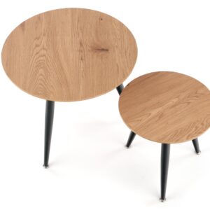 Kahvilatabletti MENTOR 2, tammi / musta