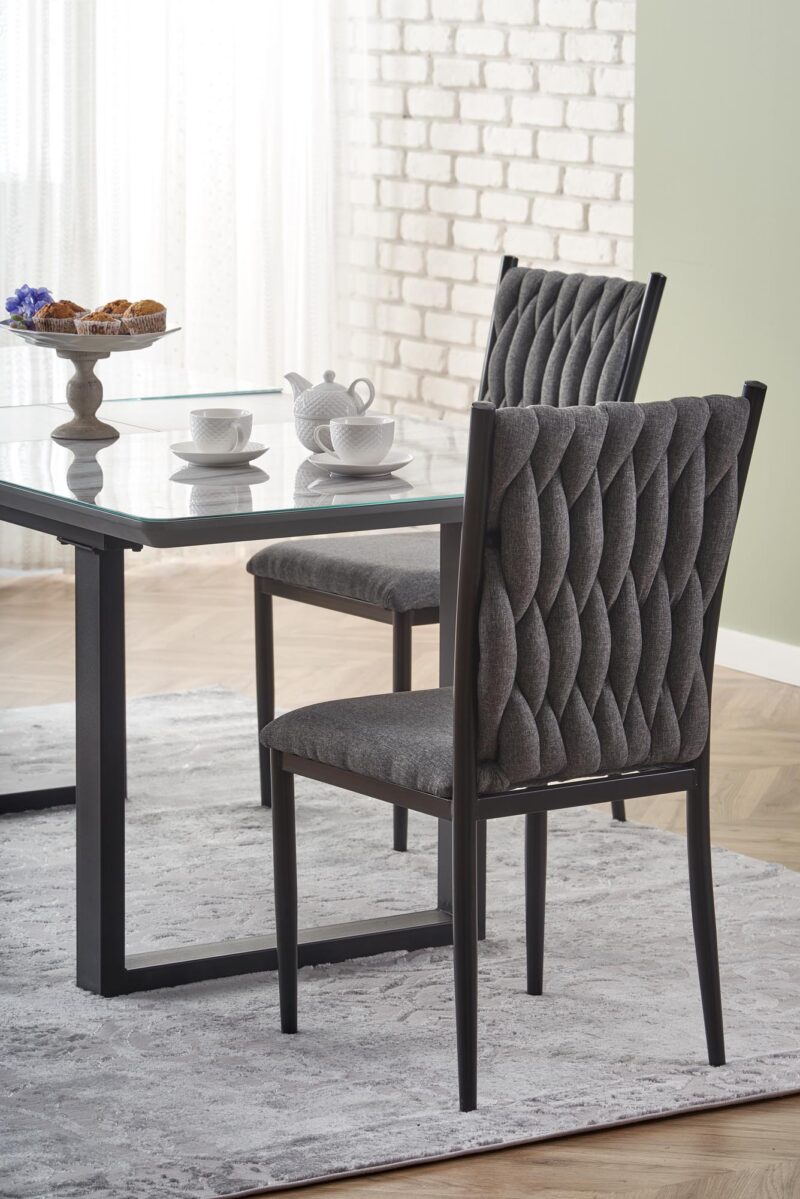 Laajennettava Ruokapöytä MARLON, valkoista marmoria