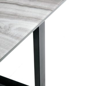 Laajennettava Ruokapöytä MARLON, valkoista marmoria