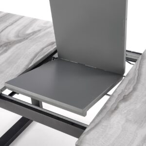 Laajennettava Ruokapöytä MARLON, valkoista marmoria