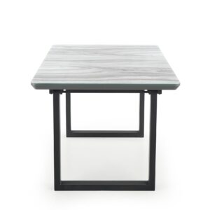 Laajennettava Ruokapöytä MARLON, valkoista marmoria