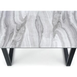 Laajennettava Ruokapöytä MARLON, valkoista marmoria