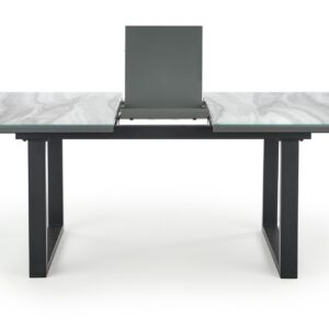 Laajennettava Ruokapöytä MARLON, valkoista marmoria