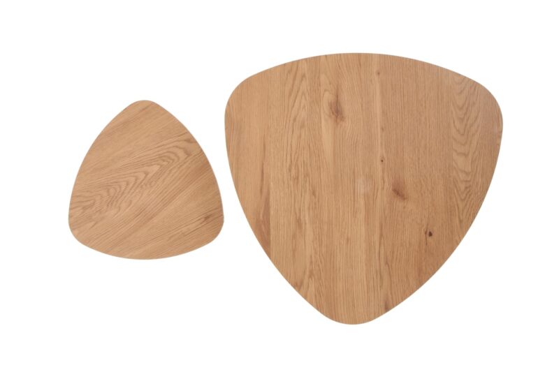 Kahvilapöytäsetti NIRONA 2, kultatamme / musta