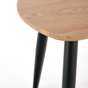 Kahvilapöytäsetti NIRONA 2, kultatamme / musta