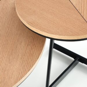 Kahvipöytä COLUMBUS, tammi / musta