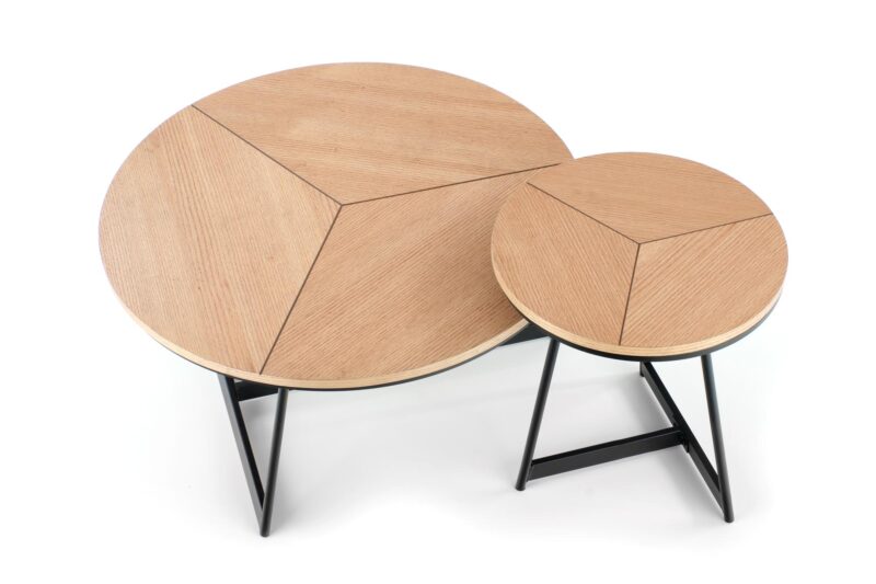 Kahvipöytä COLUMBUS, tammi / musta