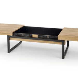 Kahvipöytä CLARA, musta / tammi