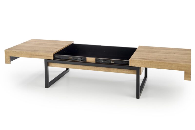 Kahvipöytä CLARA, musta / tammi