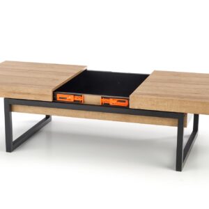 Kahvipöytä CLARA, musta / tammi