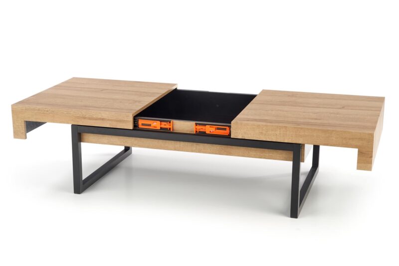 Kahvipöytä CLARA, musta / tammi