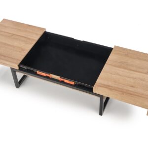 Kahvipöytä CLARA, musta / tammi