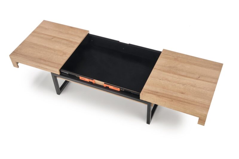 Kahvipöytä CLARA, musta / tammi