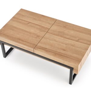 Kahvipöytä CLARA, musta / tammi