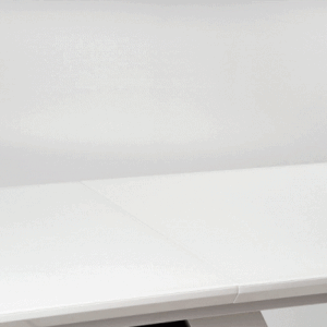 Pidentävä ruokapöytä MORLON, väri: valkoinen / tummanharmaa