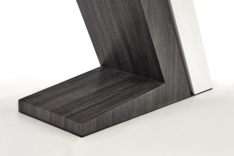 Pidentävä ruokapöytä MORLON, väri: valkoinen / tummanharmaa