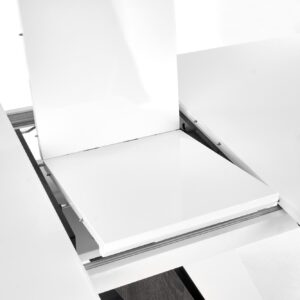 Pidentävä ruokapöytä MORLON, väri: valkoinen / tummanharmaa