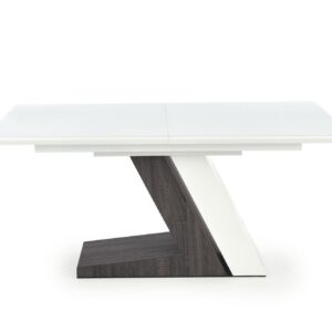 Pidentävä ruokapöytä MORLON, väri: valkoinen / tummanharmaa