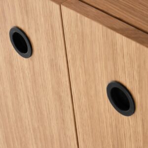 Hylly SMARTA, luonnon tammi/musta