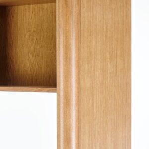 Hylly SMARTA, luonnon tammi/musta