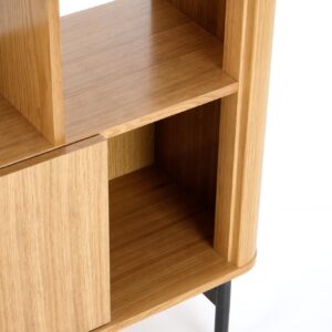 Hylly SMARTA, luonnollinen tammi / musta