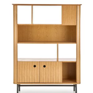 Hylly SMARTA, luonnollinen tammi / musta