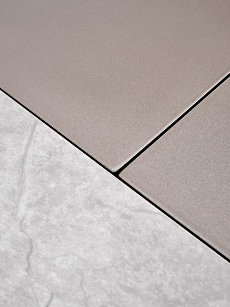 Ruokapöytä VALTOR, harmaa / kulta