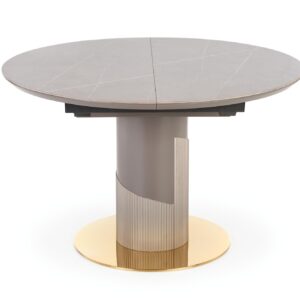 Ruokapöytä MUSVIN, harmaasta kristallista