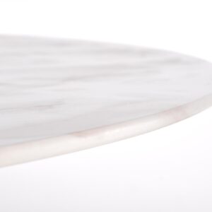 CALARIO-valkoinen marmorinen ruokapöytä