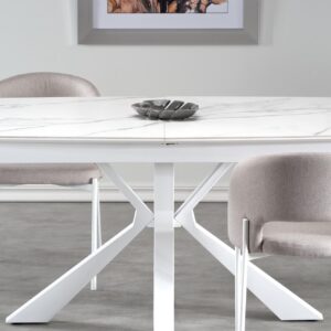 VIVALDI ruokapöytä, valkoinen marmori